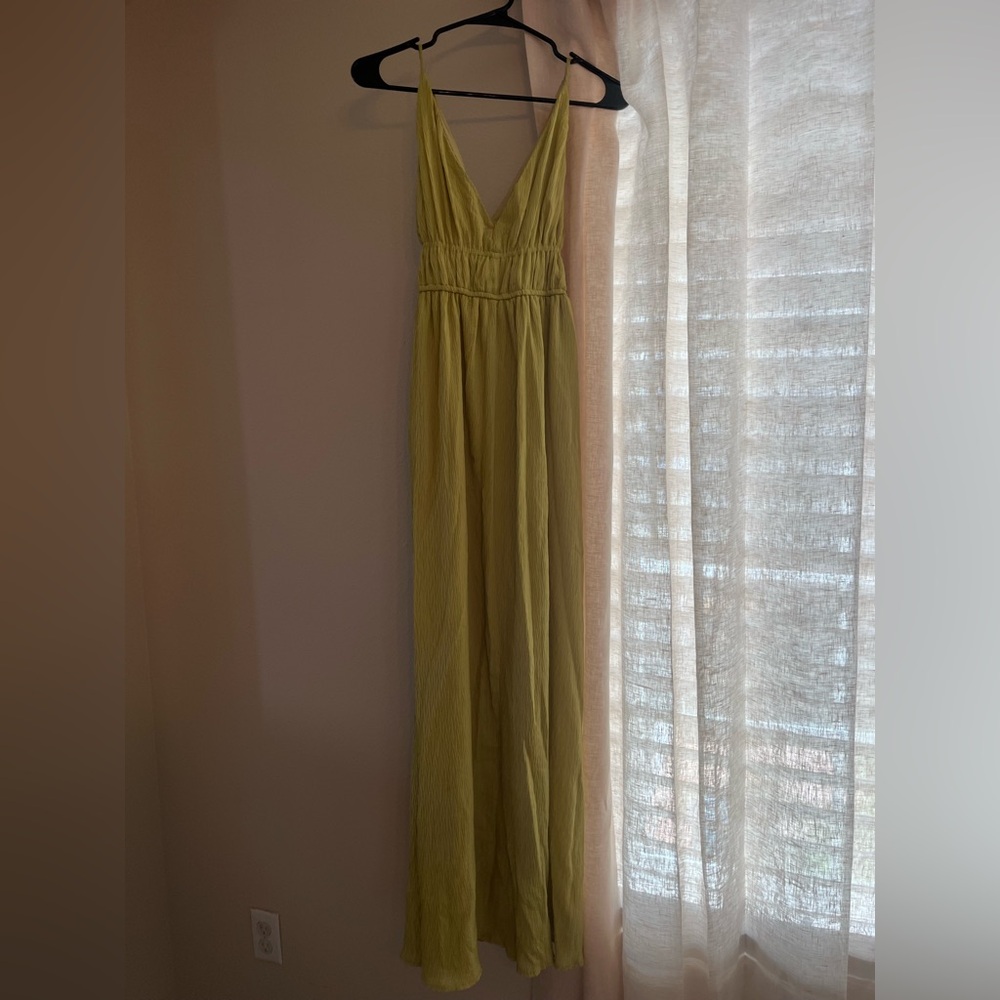 Taylor Lime Green Maxi Dress